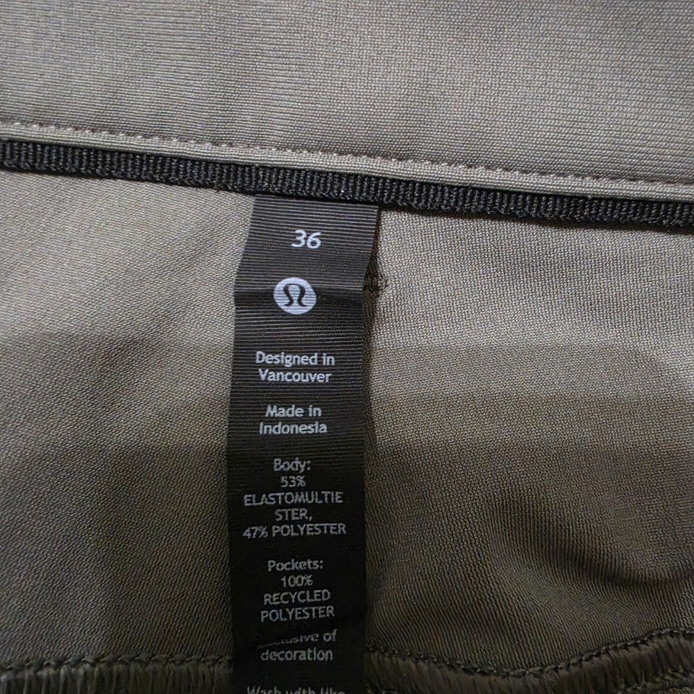 Lululemon Men's Size 36 ABC Classic Pants Green Elevated Preppy Casual - Picture 4 of 8